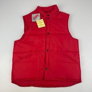 NWT Vintage Snap ‘N Wear Mens Size S DuPont Insulated Vest Made in USA Red *Read